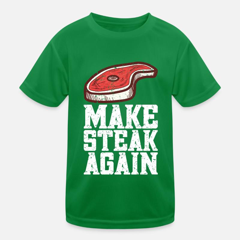Steak Kinder Funktions-T-Shirt