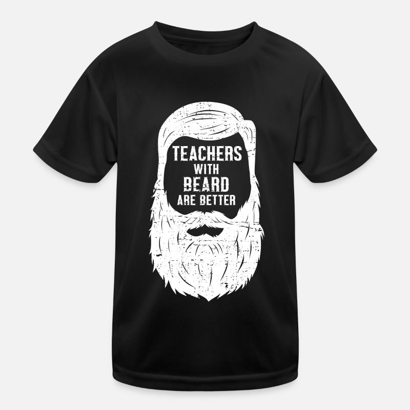 Bärtiger Lehrer Kinder Funktions-T-Shirt