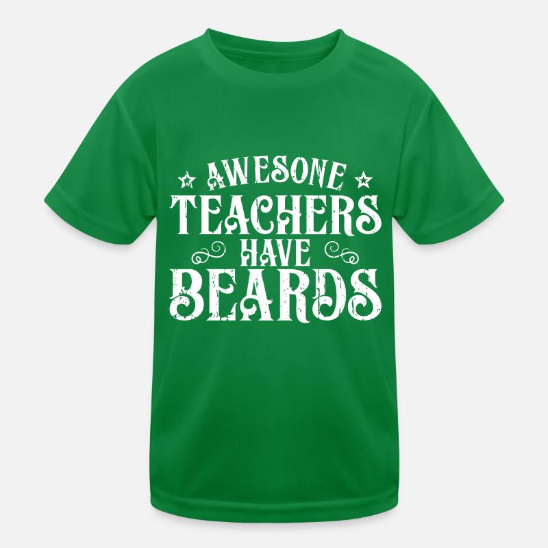 Bärtiger Lehrer Kinder Funktions-T-Shirt