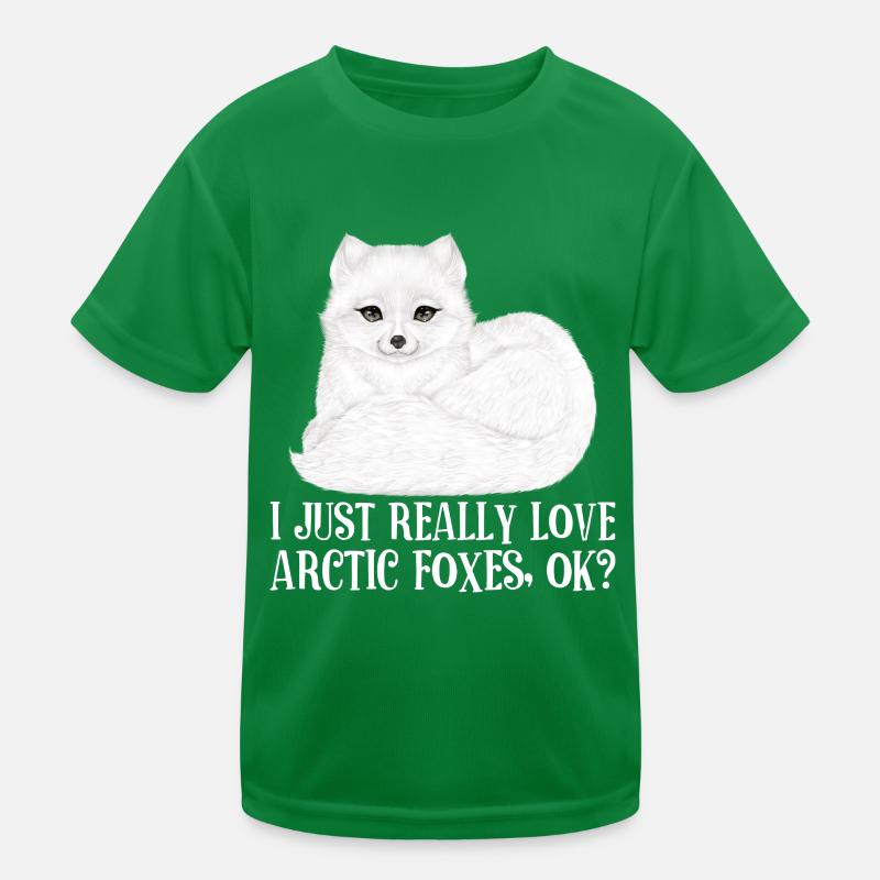 Artic fox lovers from Arctic fox Kids Functional T-Shirt