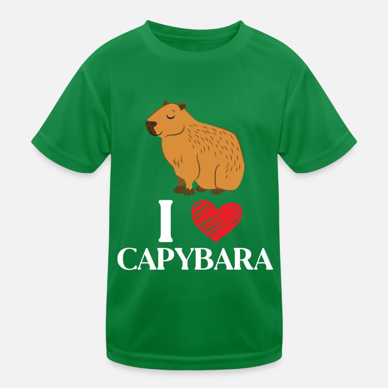 Capybara Animal Rodent Capibara Kids Functional T-Shirt