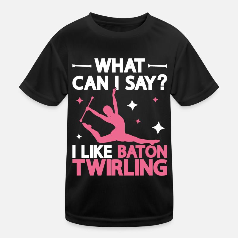 Tambourstab wervelend Functioneel T-shirt voor kinderen