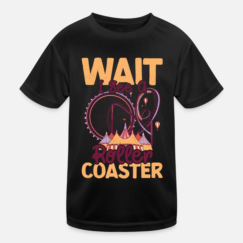 Roller coaster Kids Functional T-Shirt