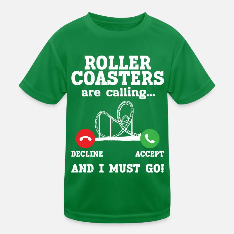 Roller coaster Kids Functional T-Shirt