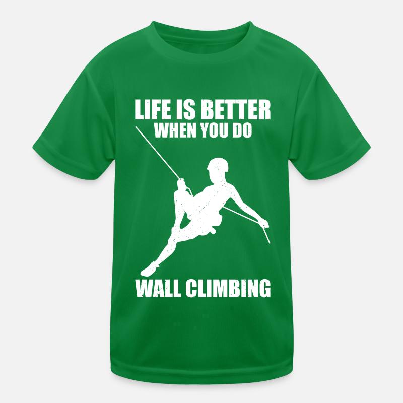 Wall climbing Kids Functional T-Shirt