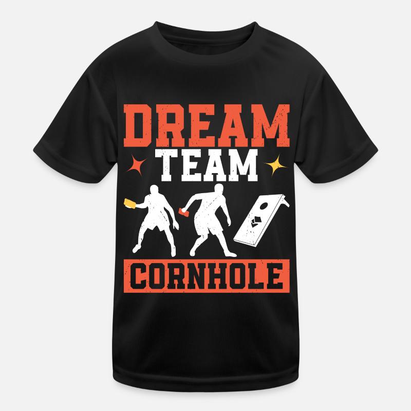 Cornhole Kinder Funktions-T-Shirt