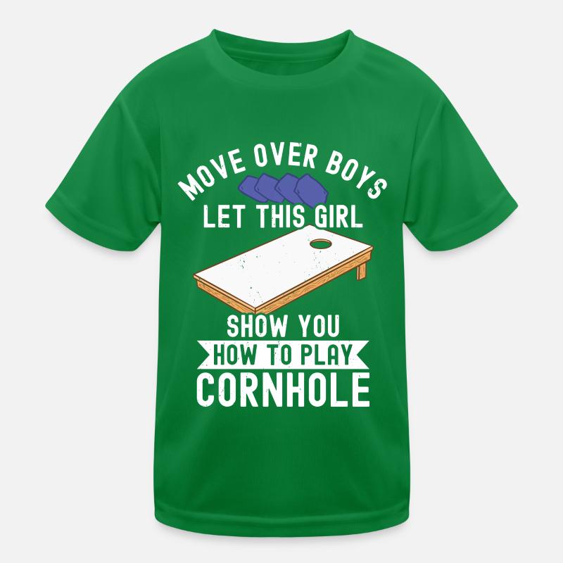 Cornhole Kinder Funktions-T-Shirt