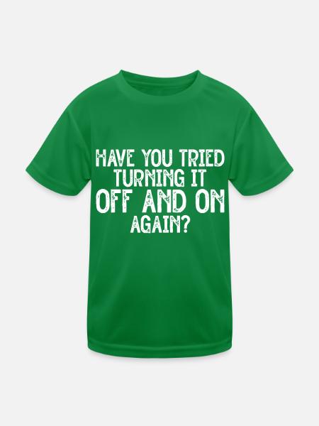 Technologie de soutien à la réparation d’ordinateurs - T-shirt sport Enfant - vert - Devant