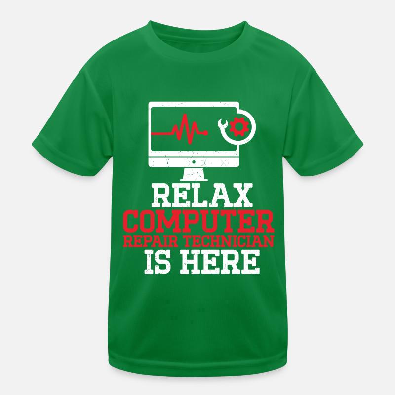 Computerreparaturtechnologie -Support -Technologie Kinder Funktions-T-Shirt