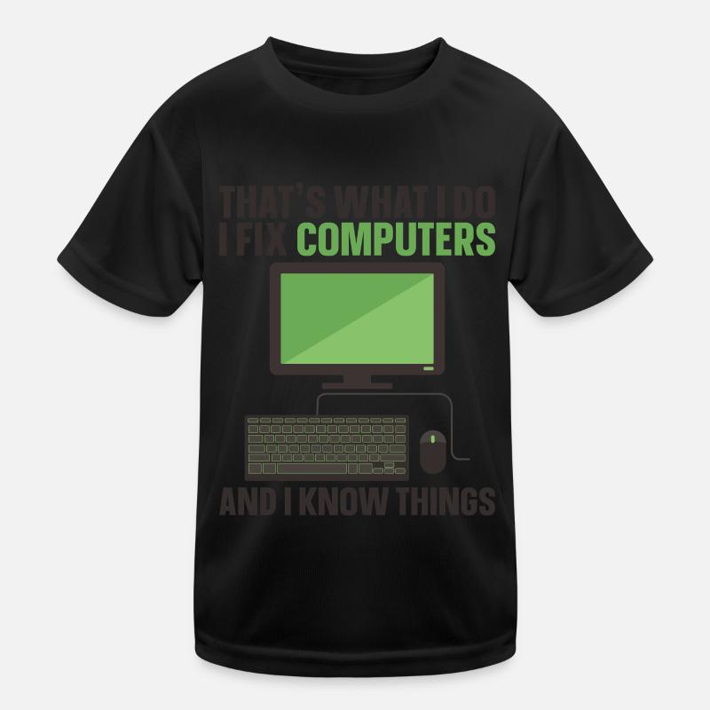 Technologie de soutien à la réparation d’ordinateurs T-shirt sport Enfant