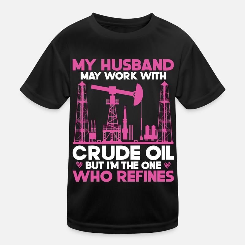 Ölfeldarbeiter Rig Roughneck Ölfeldfrau Kinder Funktions-T-Shirt