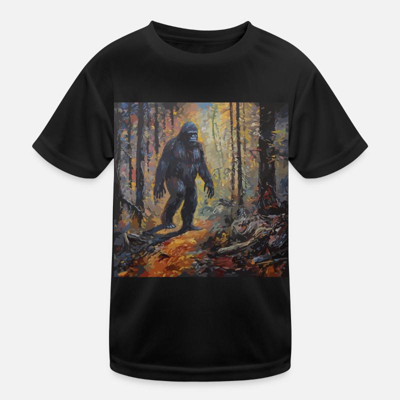 Peinture Art Sasquatch Actes graphiques drôles T-shirt sport Enfant