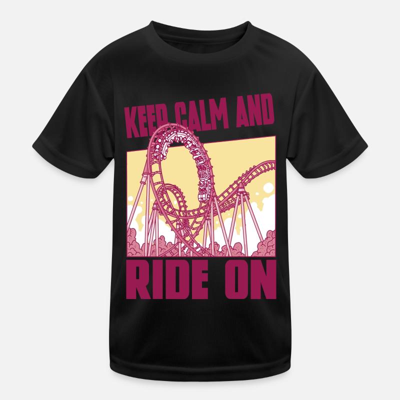 Parc d’attractions Roller Coaster Roller Coaster Ride T-shirt sport Enfant