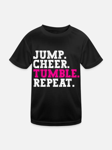 Pom-pom girl Cheerleading Jeunes - T-shirt sport Enfant - noir - Devant