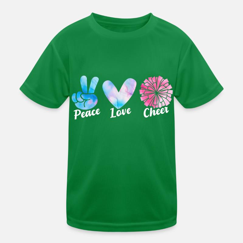 Cheerleadermädchen Cheerleading Jugend Kinder Funktions-T-Shirt