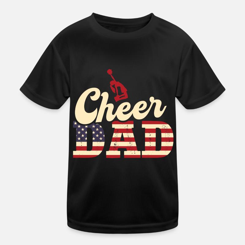 Cheer Dad Cheerleading Cheerleader Daddy Kinder Funktions-T-Shirt