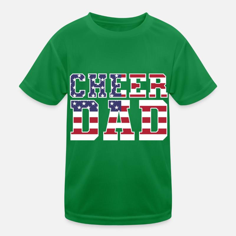 Cheer Dad Cheerleading Cheerleader Daddy Kinder Funktions-T-Shirt