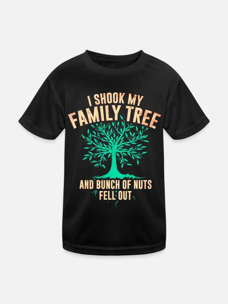 Genealogie Genetik Genealogist Vorfahren - Kinder Funktions-T-Shirt - Schwarz - Vorne