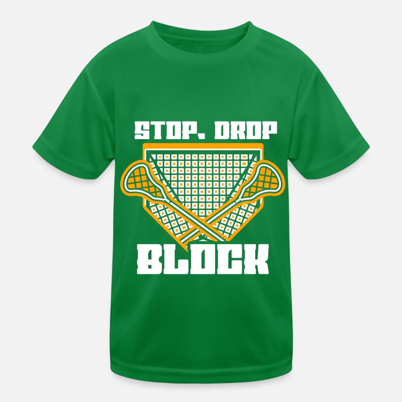 Lacrosse Torwart Lacrosse Handschuhe Kleben Locker Kinder Funktions-T-Shirt
