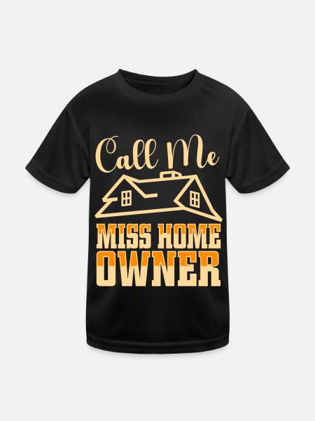 Neuer Hausbesitzer Hauswarmester Hausbesitzer - Kinder Funktions-T-Shirt - Schwarz - Vorne