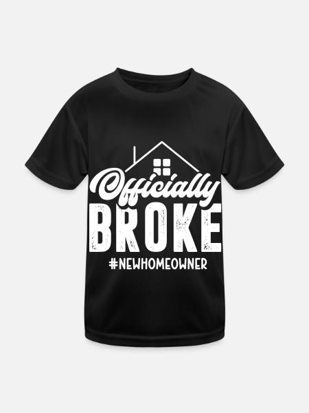 Neuer Hausbesitzer Hauswarmester Hausbesitzer - Kinder Funktions-T-Shirt - Schwarz - Vorne