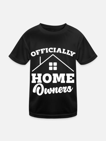 Neuer Hausbesitzer Hauswarmester Hausbesitzer - Kinder Funktions-T-Shirt - Schwarz - Vorne