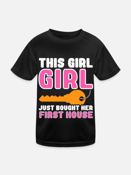 Neuer Hausbesitzer Hauswarmester Hausbesitzer - Kinder Funktions-T-Shirt - Schwarz - Vorne