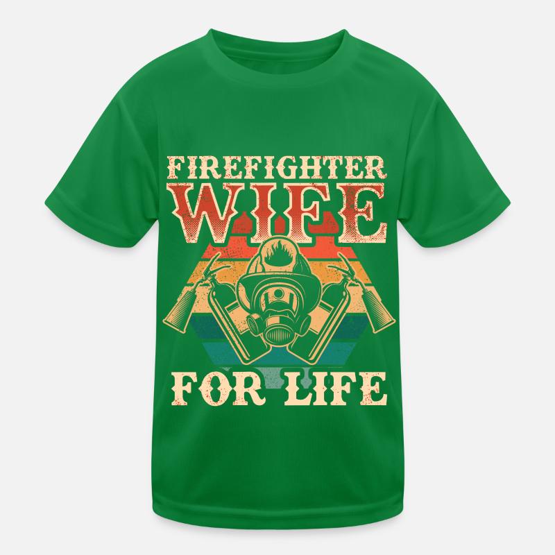 Feuerwehrmann Feuerwehrmannschaften´ Kinder Funktions-T-Shirt