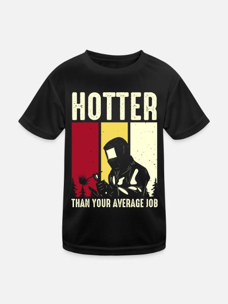 Soudure Soudeur Ouvrier Soudure Travail des métaux - T-shirt sport Enfant - noir - Devant