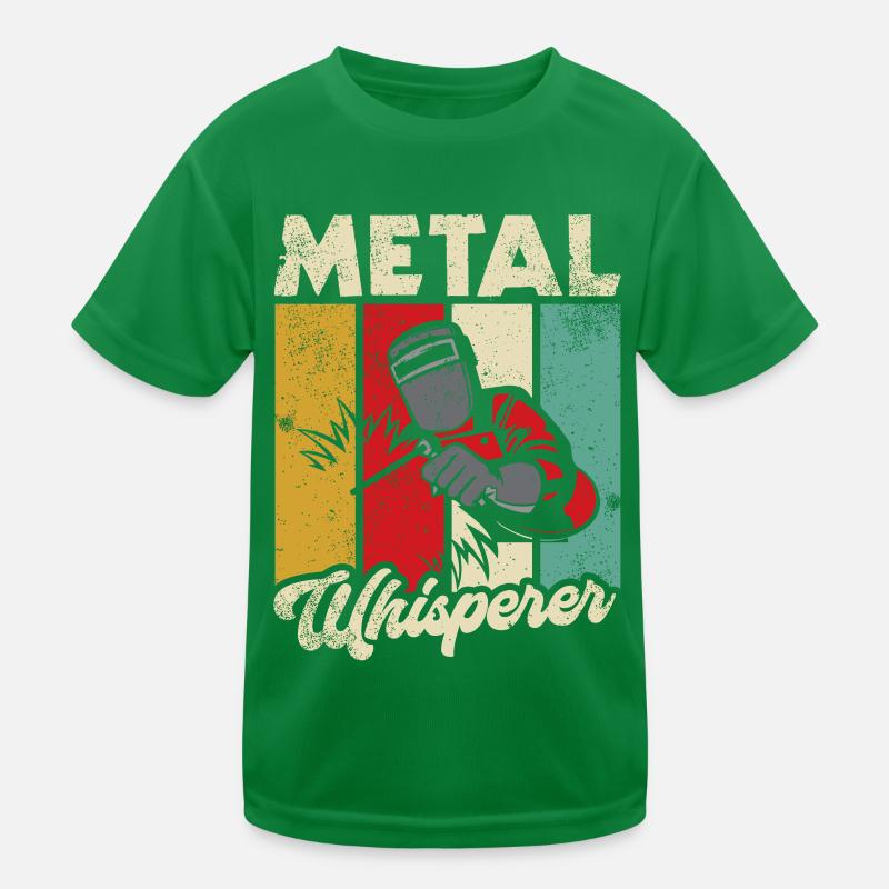 Schweißschweißarbeiterin Metallbearbeitungs Kinder Funktions-T-Shirt