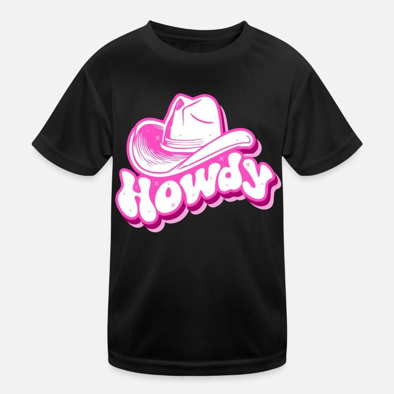 Groovy Howdy Rodeo Pays de l’Ouest T-shirt sport Enfant
