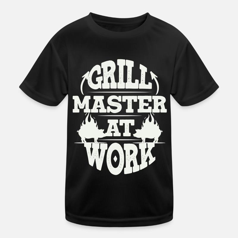 Grill Grillgrill Schweinefleisch Kinder Funktions-T-Shirt