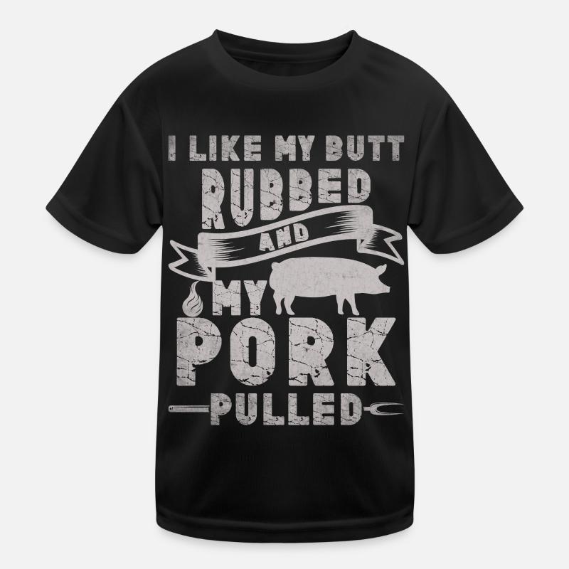Grill Grillgrill Schweinefleisch Kinder Funktions-T-Shirt