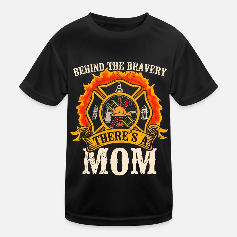 Feuerwehrmutter Feuerwehr Mutter Kinder Funktions-T-Shirt