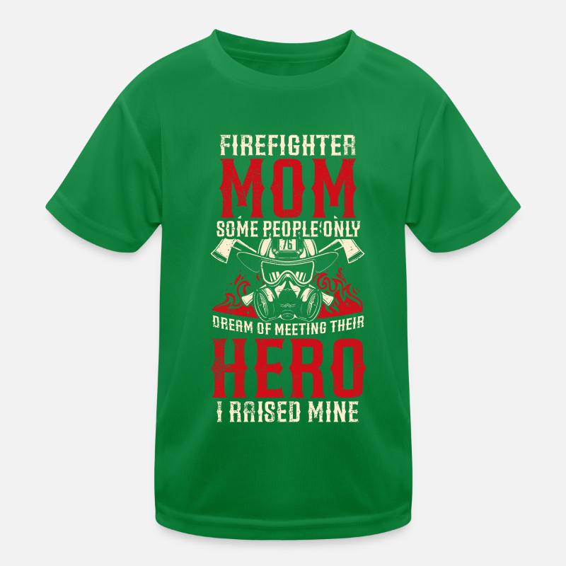 Feuerwehrmutter Feuerwehr Mutter Kinder Funktions-T-Shirt