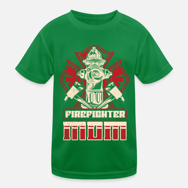 Feuerwehrmutter Feuerwehr Mutter Kinder Funktions-T-Shirt