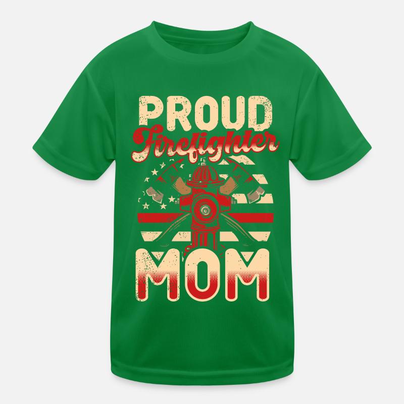 Feuerwehrmutter Feuerwehr Mutter Kinder Funktions-T-Shirt