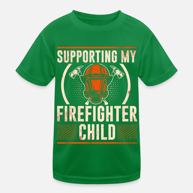 Feuerwehrmutter Feuerwehr Mutter Kinder Funktions-T-Shirt