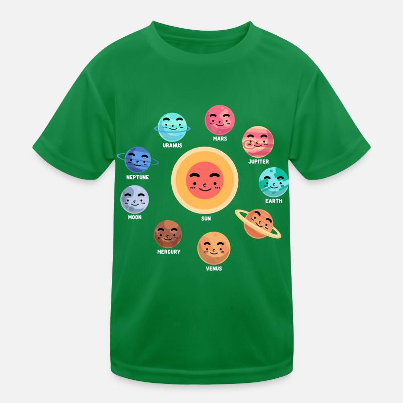 Solar System, Planets, Science Space, Astrology Kids Functional T-Shirt