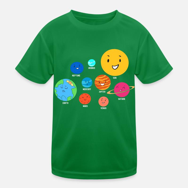 Solar System, Planets, Science Space, Astrology Kids Functional T-Shirt