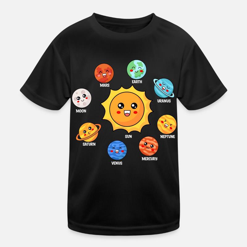 Solar System, Planets, Science Space, Astrology Kids Functional T-Shirt
