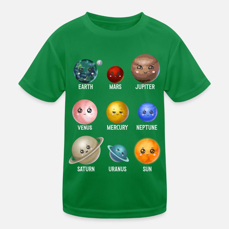 Solar System, Planets, Science Space, Astrology Kids Functional T-Shirt