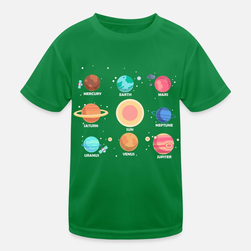Solar System, Planets, Science Space, Astrology Kids Functional T-Shirt