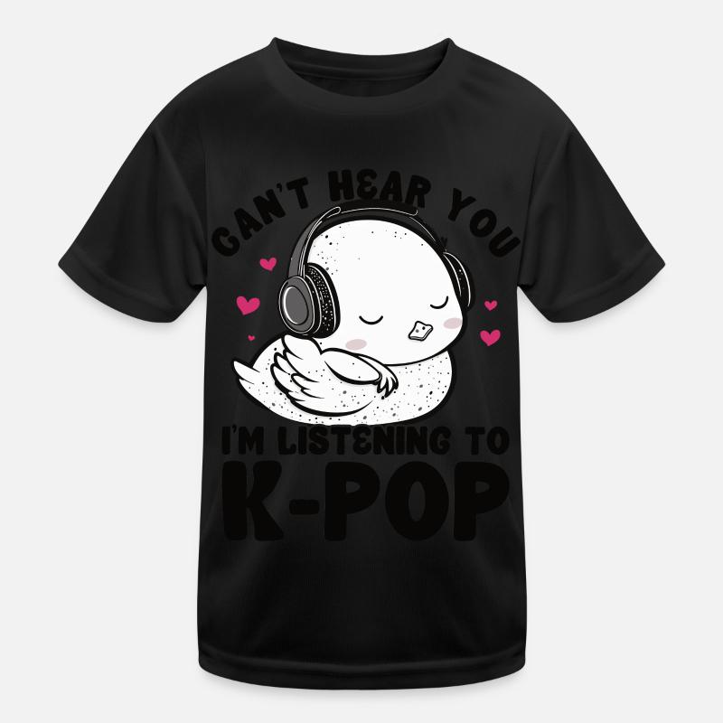 Je ne t’entends pas, j’écoute Kpop Duck K-pop T-shirt sport Enfant