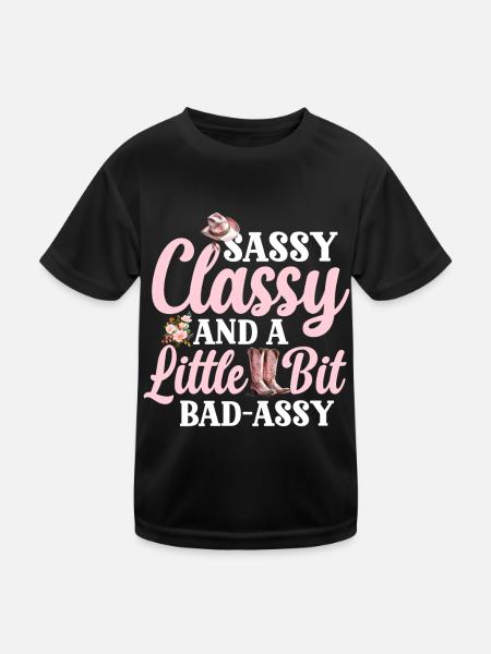 Cowboy Rodeo Western Vintage Country Southern - Kids Functional T-Shirt - black - Front