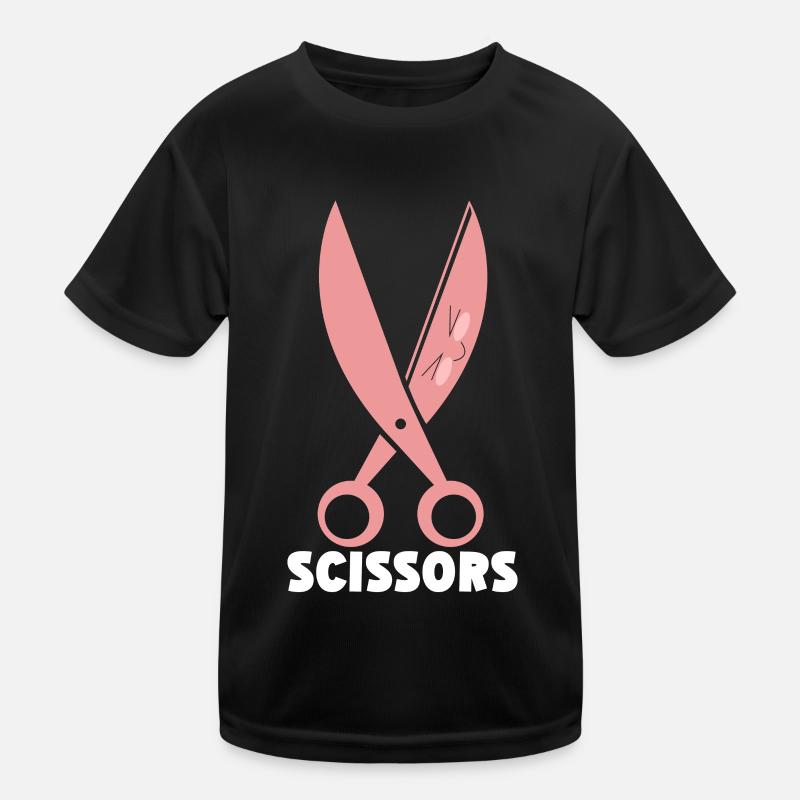 Ciseaux Papier Pierre Drôle Groupe Kawaii T-shirt sport Enfant