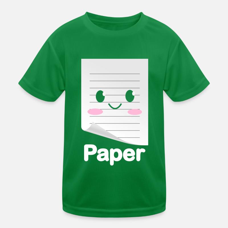 Rock Paper Scissors Funny Group Kawaii Kids Functional T-Shirt