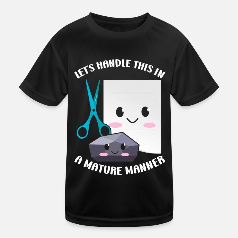 Ciseaux Papier Pierre Drôle Groupe Kawaii T-shirt sport Enfant