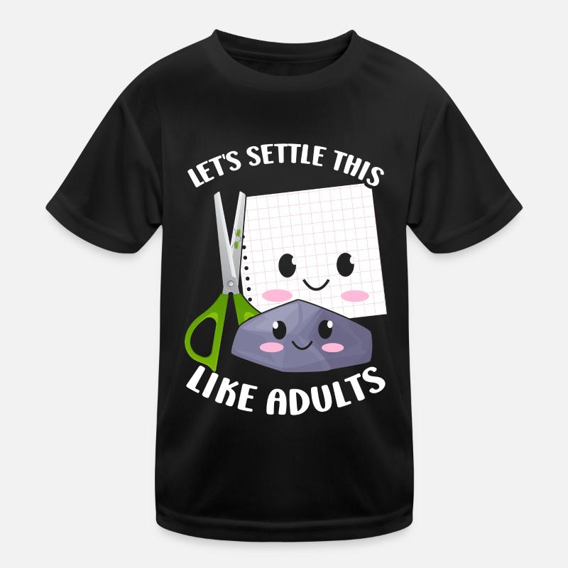 Ciseaux Papier Pierre Drôle Groupe Kawaii T-shirt sport Enfant