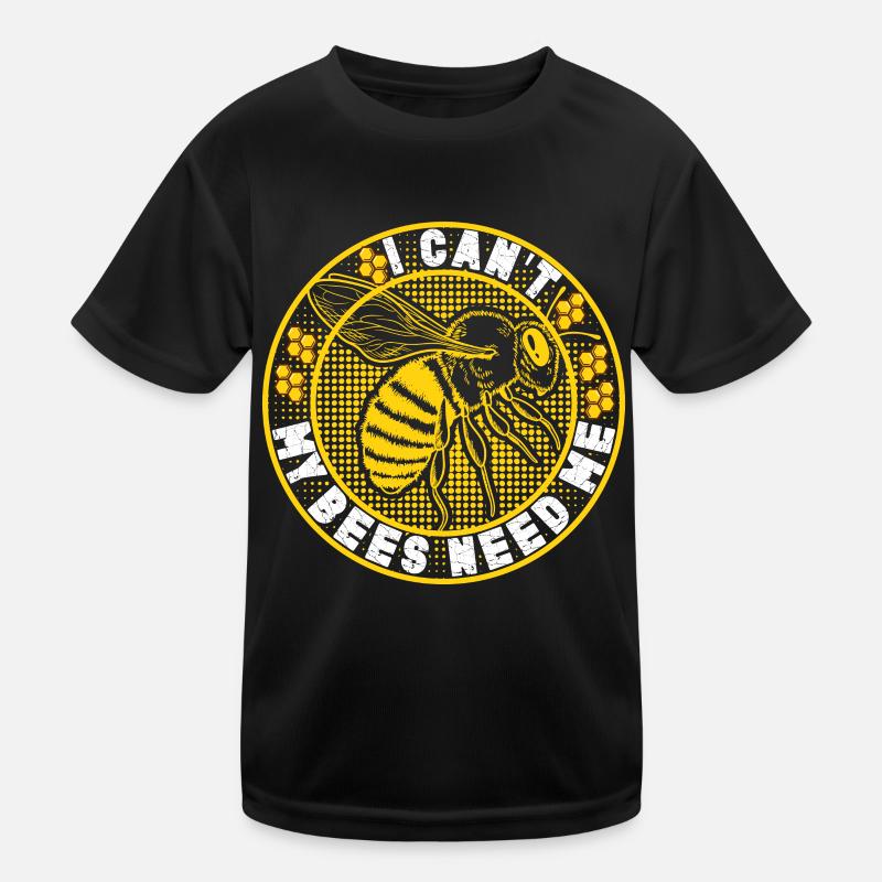 Honey Bee Webeke Hive Beekeeper Honeycomb Maglietta sportiva per bambini